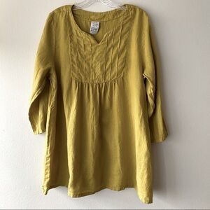 MATCH POINT USA 100% Linen boho tunic Top size large